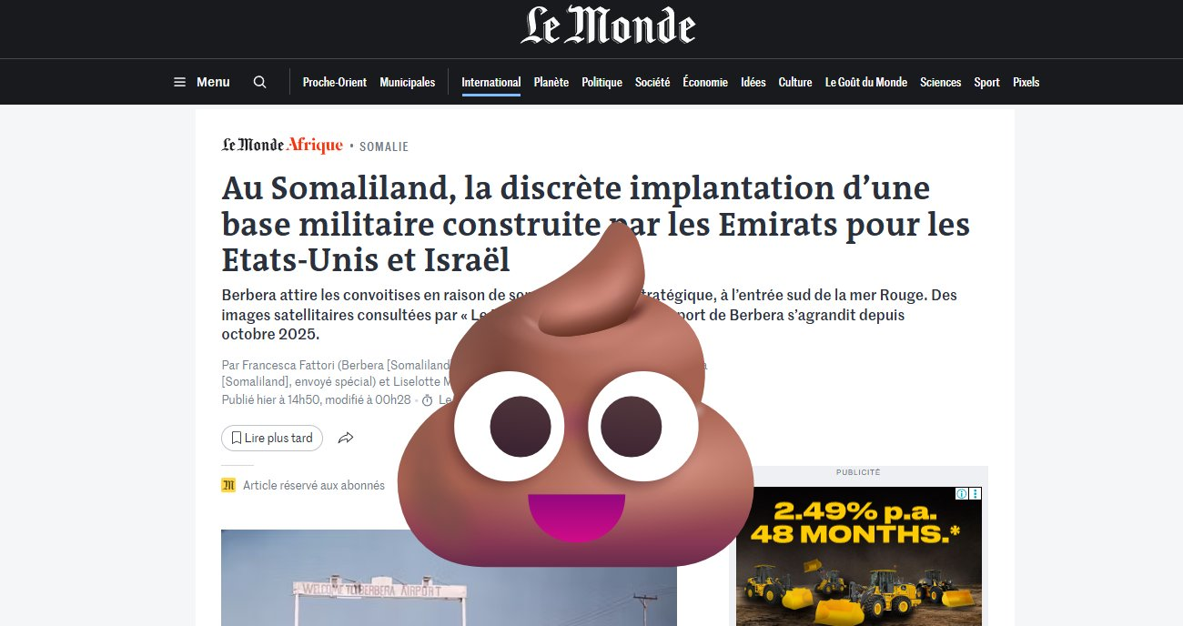 60. Le Monde's Berbera Fiction: Erasing Somaliland's Agency