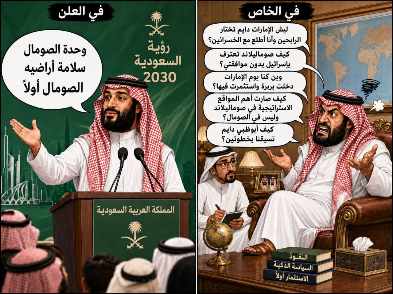 المفارقة الساخرة بين الخطاب السعودي العلني وقلق الرياض الخاص من نفوذ الإمارات في صوماليلاند
